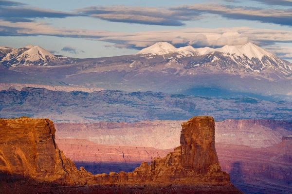 Utah La Sal Mountains from Dead Horse Point SP